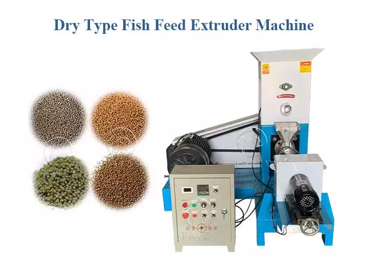 Dry type fish feed extruder machine